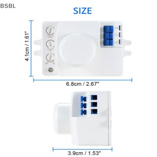 Bsbl สวิตช์เซนเซอร์ไมโครเวฟ 5.8ghz HF 220V LED 360 องศา