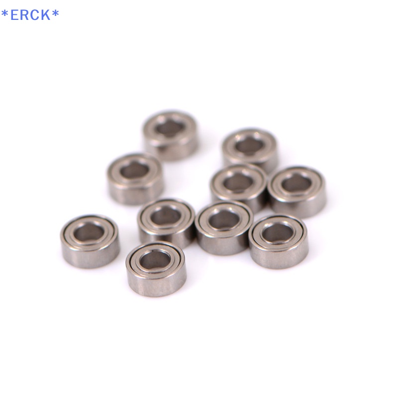 Erck> ใหม่ ตลับลูกปืนเม็ดกลม เหล็ก ขนาดเล็ก MR63ZZ 3*6*2.5 มม. 10 ชิ้น