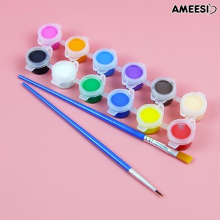 Ameesi ชุดแปรงสีน้ํา 12 สี สําหรับทํางานศิลปะหัตถกรรม DIY