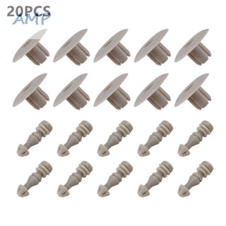 ⚡READYSTOCK⚡Panel Clip 20PC Beige Clip Compact Fits Into 9mm Hole Retainer Fastener