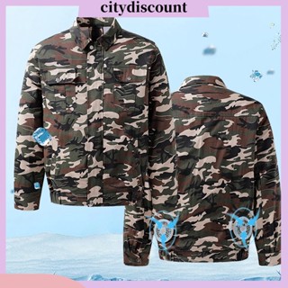 &lt;citydiscount&gt; เสื้อแจ็กเก็ต โพลีเอสเตอร์ ป้องกันแดด ปรับได้ สามเกียร์ เหมาะกับใส่ทํางานกลางแจ้ง สําหรับผู้ชาย 1 ชุด