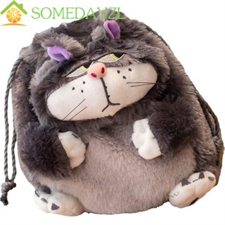 SOMEDAYZL Lucifer Cat Anime Girl Gift Stuffed Animals กระเป๋าเครื่องสําอาง กระเป๋าตุ๊กตา กระเป๋าถือ Cinderellas Lucifers กระเป๋าสะพายข้าง