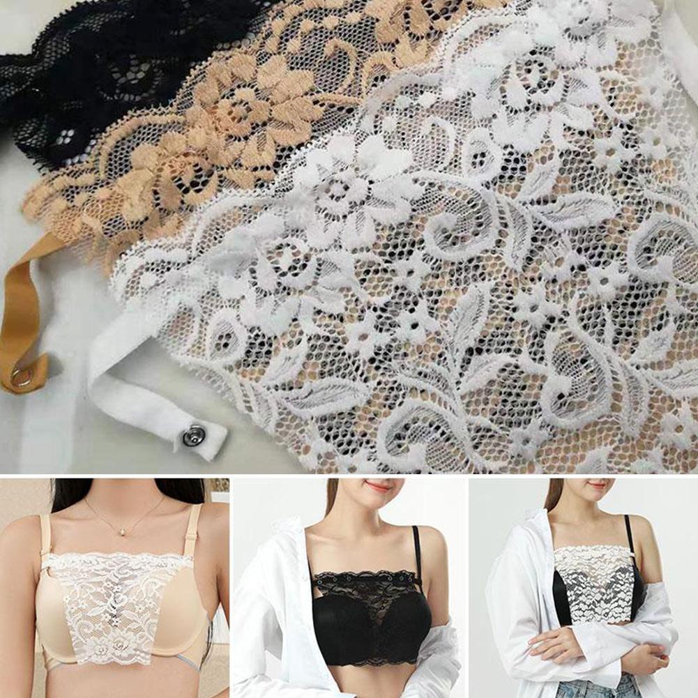 ชุดชั้นในลูกไม้ มองไม่เห็น ป้องกันการแอบมอง มองไม่เห็น ชุดชั้นในสตรี ลูกไม้ ซ่อนชุดชั้นใน คลิปออน ง่าย รวดเร็ว ลูกไม้ จําลอง เสื้อชั้นในสตรี