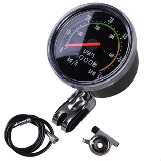 Analog Speedometer Odometer Mechanical Clock Waterproof For Bike Bicycle Cycling