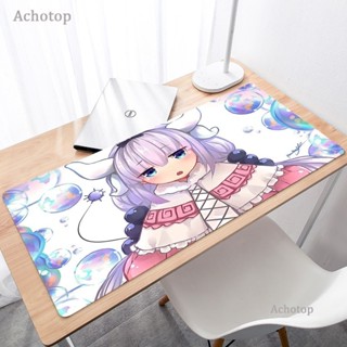 Kanna แผ่นรองเมาส์ คีย์บอร์ดเล่นเกม ขนาดใหญ่ ลายการ์ตูนอนิเมะ Kawaii น่ารัก สีชมพู สําหรับวัยรุ่นผู้หญิง