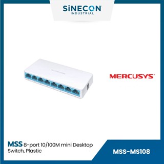 Mercusys เมอร์คิวซิส รุ่น MS108 สวิตซ์ 8-port 10/100M mini Desktop Switch, Plastic