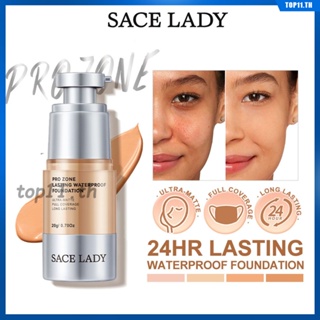 Sace Lady Liquid Foundation Natural Concealer Face Makeup Femele 24h Lasting Moisturizing Waterproof Full Coverage Oil Control Liquid Makeup Cosmetic Femele Students 20ml (top11.th.)