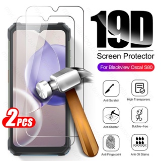 2PCS 9H Protective Tempered Glass For Blackview Oscal S80 S 80 80S 4G 6.58" Black View Oscals80 Screen Protector HD Film Cover