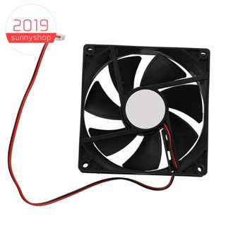 พัดลมระบายความร้อน DC 12V 2Pin ขนาด 90 มม. x 25 มม. สําหรับเคสคอมพิวเตอร์ CPU Cooler