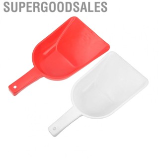 Supergoodsales Plastic Feed Shovel PE  Ice Mini Snow Scoop Handle(Red