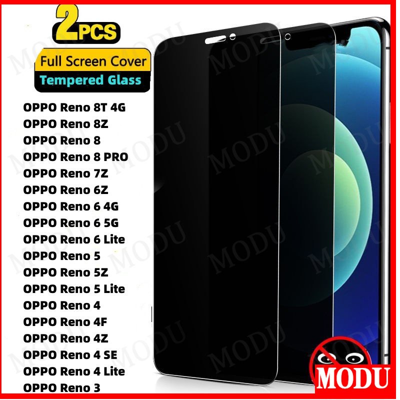 ฟิล์มกระจกนิรภัยกันรอยหน้าจอ ป้องกันการแอบมอง เพื่อความเป็นส่วนตัว สําหรับ OPPO Reno 8T 7Z 6Z 5Z 4Z 