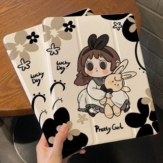 สาววิเศษ ลายการ์ตูน กันกระแทก สร้างสรรค์ เคสiPad อะคริลิ เคสไอเเพด พร้อมถาดใส่ปากกา ฝาหลังใส Compatible For เคสไอเเพด Gen9 เคสไอเเพด Gen10 เคสไอเเพด Air5 เคสไอเเพด Air4 เคสไอเเพด Mini 6 iPad 2022 iPad Air5 iPad 2021 Gen9 iPad 2020 Gen8 iPadPro