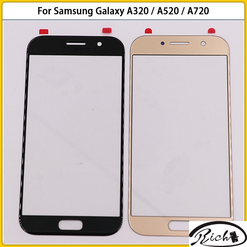 ใหม่ แผงหน้าจอสัมผัส LCD ด้านนอก แบบเปลี่ยน สําหรับ Samsung Galaxy A3 A5 A7 2017 A320 A520 A720