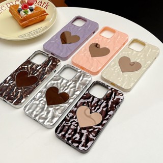 เคสโทรศัพท์มือถือ แบบกระจก ลายหัวใจ ลดริ้วรอย เรียบง่าย สําหรับ Iphone 14 13promax 11 12pro