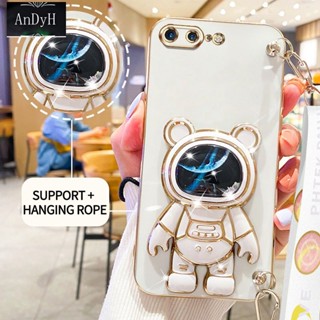 Andyh เคสโทรศัพท์มือถือ ลายนักบินอวกาศ 3D พร้อมสายคล้อง สําหรับ iPhone 7 Plus 8 Plus SE 2020 iPhone 6 Plus 6sPlus