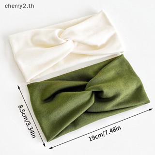 [cherry2] ที่คาดผม ประดับโบว์ ยืดหยุ่น ใส่สบาย แฟชั่นสําหรับผู้หญิง [TH]