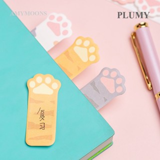 Plumy Mengtai กระดาษโน๊ตมีกาว ลายอุ้งเท้าแมวน่ารัก สําหรับตกแต่งสมุดไดอารี่ ที่คั่นหนังสือ