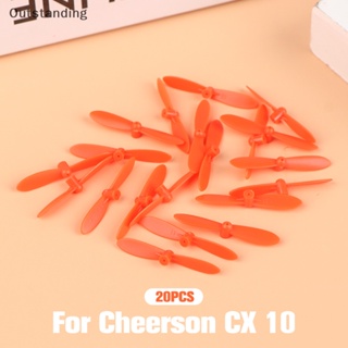 Outstanding ใหม่ ชุดอะไหล่ใบพัด แบบเปลี่ยน สําหรับเฮลิคอปเตอร์บังคับ Cheerson CX 10 Mini Quadcopter 20 ชิ้น