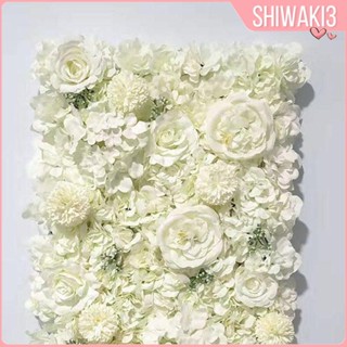 [Shiwaki3] แผงผ้าไหมประดิษฐ์ ลายดอกไม้ ขนาด 40x60 ซม. สําหรับตกแต่งผนัง ฉากหลัง งานแต่งงาน ปาร์ตี้