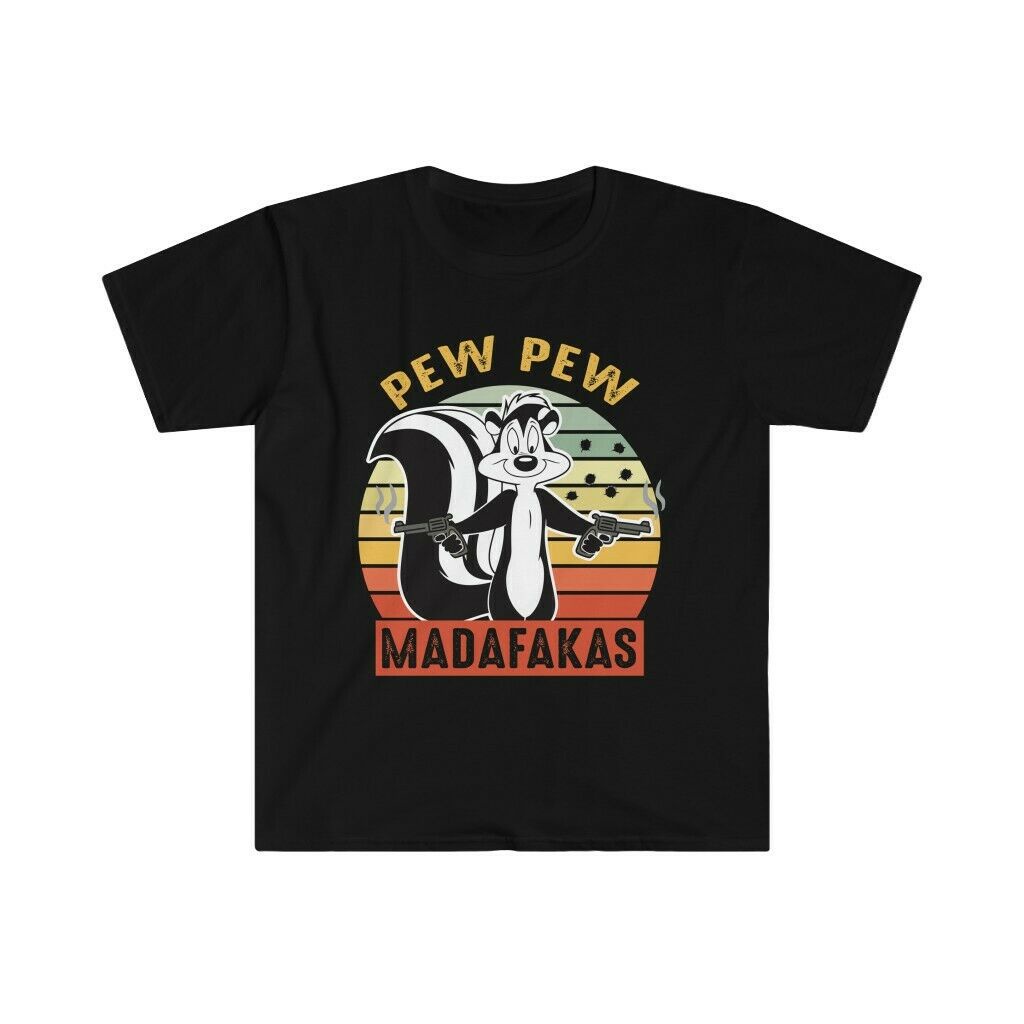 เสื้อฤดูร้อนAH[S-5XL] เสื้อยืด พิมพ์ลาย Pew Madafakas Pepe Le Pew Skunkเสื้อแขนสั้น·