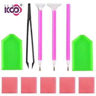 【KS Customize】ชุดงานจิตรกรรมเม็ดบีด ทรงเพชรกลม ทรงสี่เหลี่ยม ขนาดใหญ่ 5D DIY สําหรับตกแต่งบ้าน 11 ชิ้น