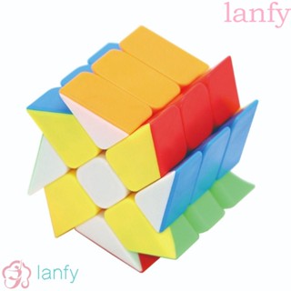 LANFY ของเล่นลูกบาศก์ปริศนา แบบหมุนได้ เพื่อการเรียนรู้ สําหรับเด็ก