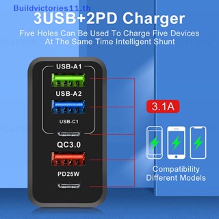 Buildvictories11 หัวชาร์จโทรศัพท์มือถือ Type C 65W US EU UK USB PD 3.1A คุณภาพสูง สําหรับเดินทาง TH