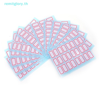 Remitglory สติกเกอร์ฉลากเปล่า เขียนชื่อได้ มีกาวในตัว สีขาว 1 แพ็ค TH