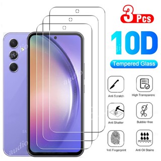 ฟิล์มกระจกนิรภัยกันรอยหน้าจอ แบบใส สําหรับ Samsung Galaxy A54 A24 A34 A14 A52 A52s A53 A32 A33 A23 A04s A04 A04e A03 Core 4G 5G LTE 3 ชิ้น