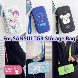 【พร้อมส่ง】กระเป๋าเก็บหูฟัง ลายการ์ตูนกระต่ายเมโลดี้ แบบพกพา สําหรับ SANSUI TG8 SANSUI TG8