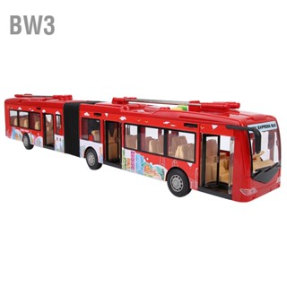 BW3 Electronic City Bus Music Light Car ของเล่นเพื่อการศึกษาสำหรับเด็ก Kids Inertia Traffic Model