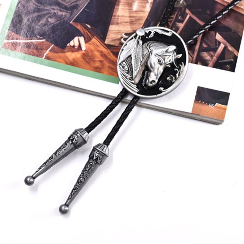 Bdw บรรเทาม้าหัวเข็มขัดตกแต่ง Bolo Tie สําหรับผู้ชายผู้หญิง Bridegroom สร้อยคองานแต่งงาน Western คาวบอยเนคไท Bolo Tie สําหรับ Sh