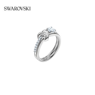 [ของแท้] พร้อมส่ง Swarovski LIFELONG HRT แหวนผูกปม โรแมนติก สดใส