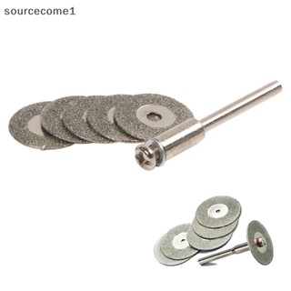 ใหม่ ขายดี ดอกสว่านเพชร 22 มม. 5 ชิ้น และแมนเดรล 1 ชิ้น สําหรับ Dremel Set [sourcecome1]