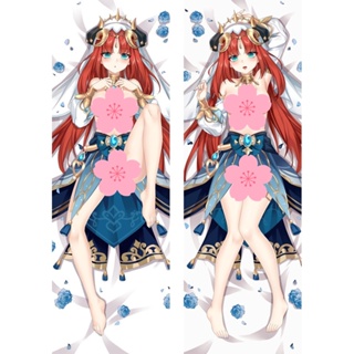 Genshin Impact Nilou Dakimakura ปลอกหมอน ลายอนิเมะ Game Hug ขนาด 50x150 ซม. สําหรับตกแต่งเตียง ของขวัญ