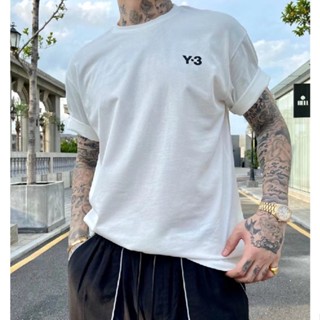 เสื้อยืดแขนสั้น พิมพ์ลายกราฟฟิติ Yohji Yamamoto Y3 ทรงหลวม สไตล์สตรีท แฟชั่นอเมริกัน สําหรับผู้ชาย