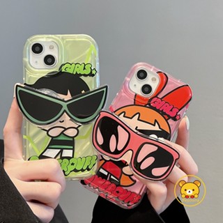 เคสโทรศัพท์มือถือ TPU แบบนิ่ม ลายการ์ตูน Powerpuff Girls มีป็อบอัพ สําหรับ Vivo V21 4G V21 5G V21S 5G V23E V20 Pro X90 Pro Y75 4G S10 Pro