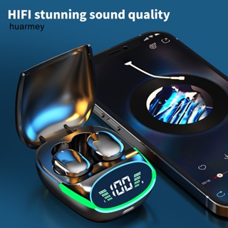 Huarmey TG06 หูฟังอินเอียร์ไร้สาย HiFi หน้าจอดิจิทัล LED บลูทูธ 51 ขนาดเล็ก สําหรับวิ่ง