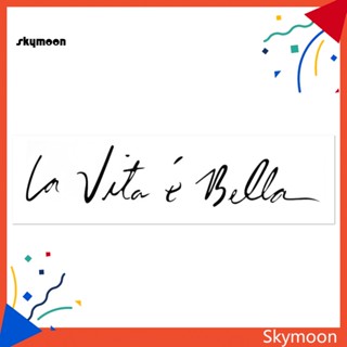 Skym* สติกเกอร์แฟชั่น ลายตัวอักษร กันน้ํา สําหรับติดตกแต่งรถยนต์ รถบรรทุก