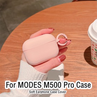 【Ĕĕ】เคสหูฟัง แบบนิ่ม สีพื้น สําหรับ MODES M500 Pro MODES M500 Pro