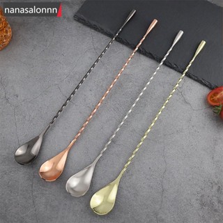 Nanasn| ช้อนคนค็อกเทล สเตนเลส ขนาด 30 ซม. สําหรับคนเครื่องดื่ม C6O3