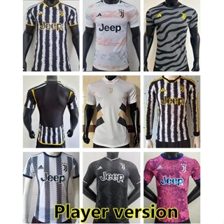 เสื้อกีฬาแขนสั้น ลายทีมชาติฟุตบอล Juventus 2023 2024 ชุดเหย้า