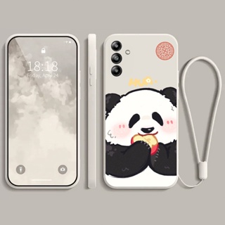 เคส samsung A13 5G A04S เคสโทรศัพท์มือถือ แบบนิ่ม ป้องกันการลื่นไถล ลายแพนด้า ป้องกันกล้อง สําหรับ