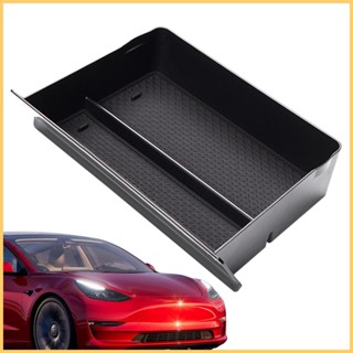 กล่องเก็บของที่พักแขนคอนโซลกลางรถยนต์ สําหรับ Tesla Model S X Center Console Flocking kiath