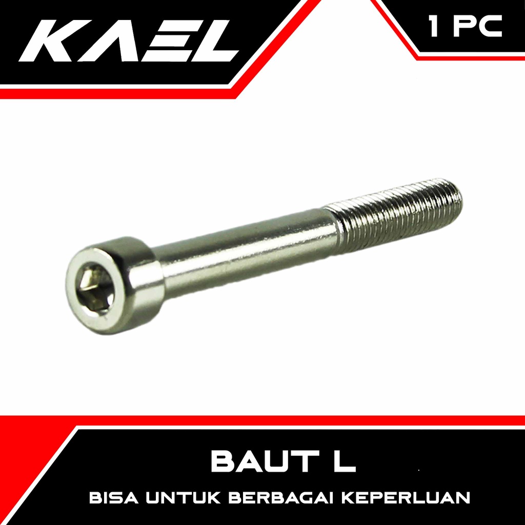 Bolt L L6 M8x70 8x70 M 8 x 70 P-Pitch 1.25 คีย์ K 6 Bolt Bolt