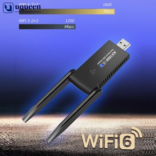 Uqueen อะแดปเตอร์รับส่งสัญญาณเสียงไร้สาย USB LCD 3.5 มม. AUX 5.0 สําหรับรถยนต์ PC TV HD HiFi R7V1