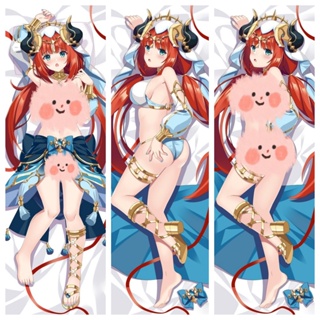 Genshin Impact Nilou ปลอกหมอนอิง ลายการ์ตูนอนิเมะ Dakimakura ขนาด 50x150 ซม. สําหรับกอดร่างกาย