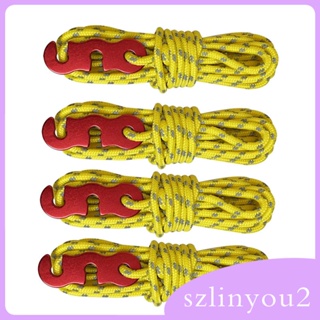 [szlinyou2] ผ้าใบตกปลา พร้อมตัวปรับความตึงเต็นท์ 4 ชิ้น