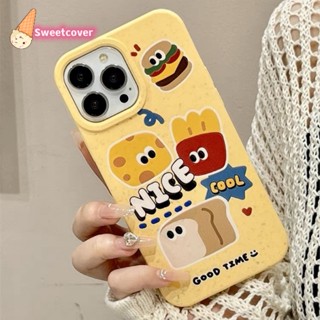 เคสโทรศัพท์มือถือ แบบนิ่ม ลายการ์ตูนเบอร์เกอร์ สําหรับ iPhone 14 13 12 11 Pro Max X Xr Xs Max 7 8 6 6s Plus SE2020