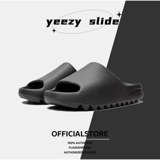 Adidas yeezy slide รองเท้าแตะ  สี pure onxy ocher green bone